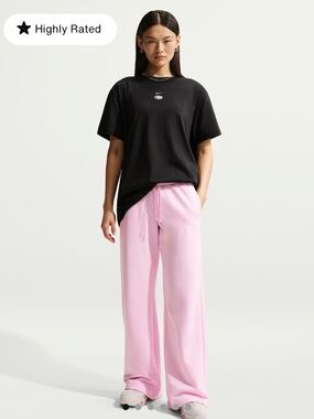 Nike Sportswear Club Fleece Women's Mid-Rise Wide-Leg Sweatpants